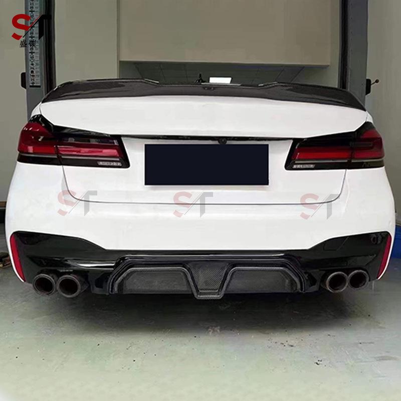 CS Style Carbon Fiber Rear Diffuser Lip for BMW 5 Series G30/G38 and M5 F90.