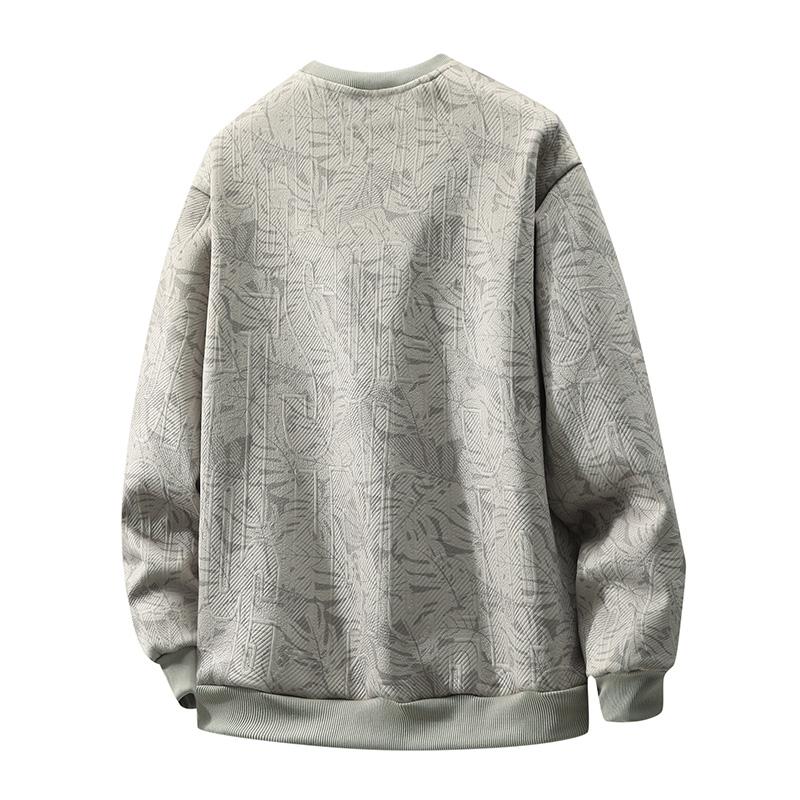 Round Neck Sweatshirt Men's Long Sleeve Loose Large Size Bottoming Shirt Casual Sports Sweatshirt T-shirt