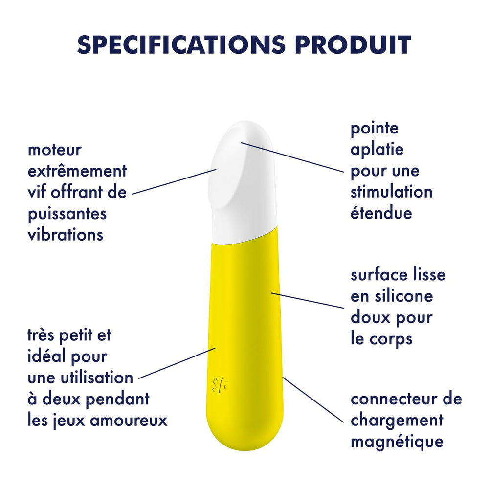 Vibromasseur Jaune Usb Ultra Power Bullet 4 Satisfyer Cc597736