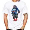 Nuova Maglietta Estiva Unisex a Manica Corta Maverick Vinales 12 Gp Race Riding Sportiva per Ragazzo Hip Hop Casual Top Bianchi Magliette da Motociclista