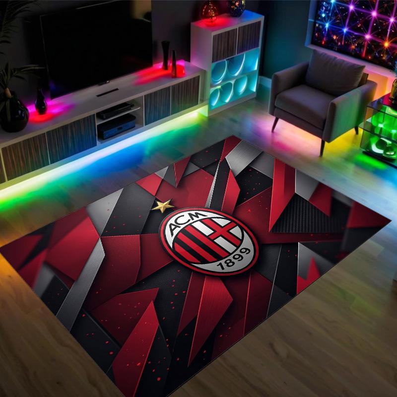AC Milan Design Crystal Velvet Carpet Cozy Non?Slip Printed Rug For Bedroom Living Room Entrance