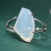 Exquisite CopperColor Alien Inlaid Imitation Moonstone Women's Ring Daily Wear Party Jewelry
