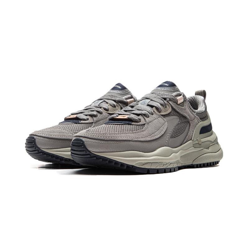 New LiNing CF Tracing Origin V4 Low Top Casual Shoes Women's Gray AGLU290-4
