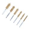 6PCS Bore Brush 4in Rust Proof Twisted Wire Cleaning Brush with 1/4in Hex Shank for Electric Drill Impact Driver