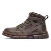 A 2025 Martin boot autumn and winter non-slip high-top tooling boots large size 47 British casual leather shoes with velvet cotton.
