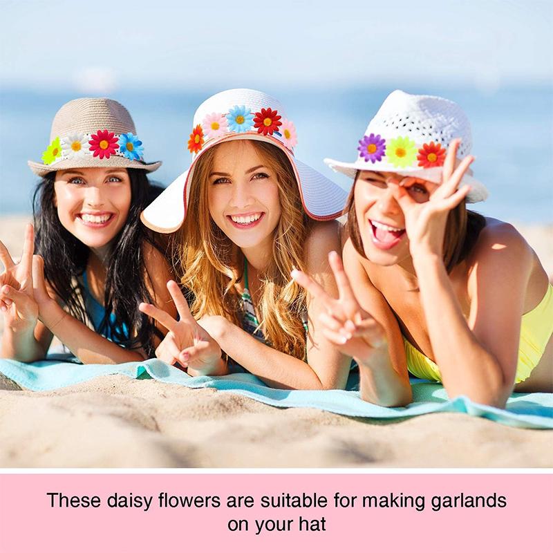 10/50/100PCS Mini Daisy Decorative Artificial Silk Flowers Party Wedding Decoration Home Decor Accessories  Without Stem