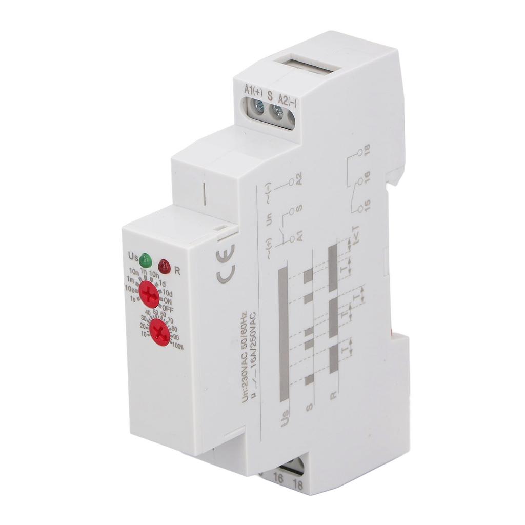 Releu Temporizator Electronic cu Întârziere la Oprire Alimentare Funcție Unică 2 Ieșiri 16A Releu Temporizator cu Întârziere la Pornire