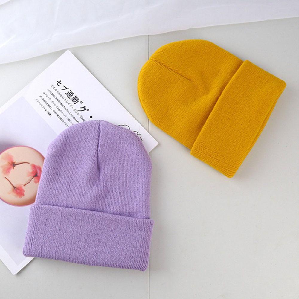 Thickened Beanie Caps Keep Warm Knitted Hat Fashion Winter Hats for Men Women