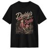 Vintage T Shirt Summer Daddy‘s Got A Baddie Vintage Funny Cowgirl Leisure T-Shirts  Cotton Tee Shirt Short Sleeve Top Tees