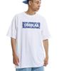 Cream Soda Lab Paisley Boxy Short Sleeve T-Shirt White Blue