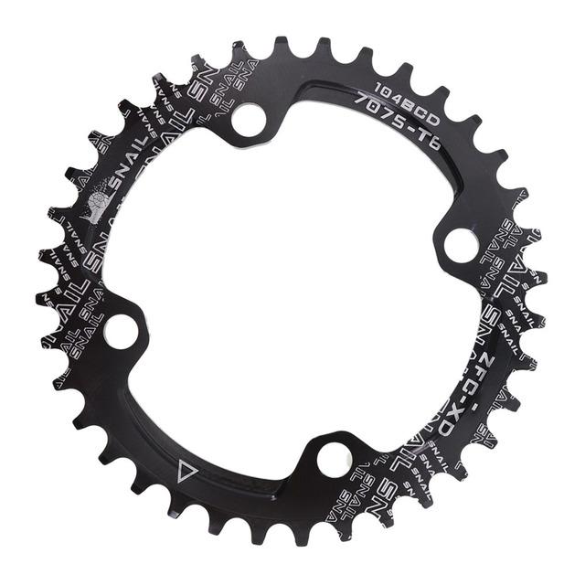 SNAIL Zębatka 104BCD Szosowa MTB Rower Górski Jednorzędowa Okrągła Narrow Wide Zębatka 32T 34T 36T 38T 40T 42T