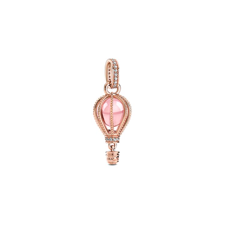 Pandora Rose Pink Hot Air Balloon Pendant Women pendant 789434C01 Box