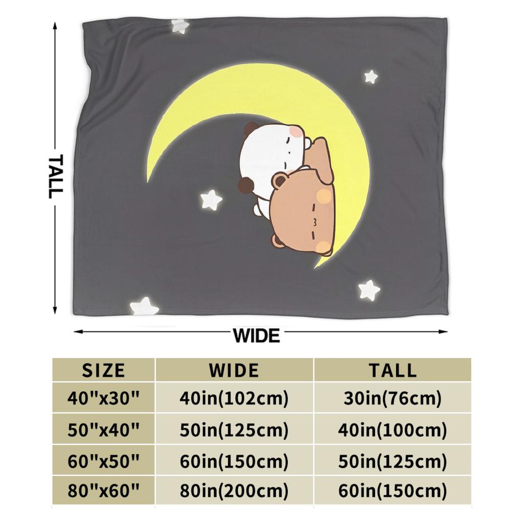 Bubu Dudu Sleep Warm Soft Blanket Girls Boys Plush Throw Blanket Print Couch Chair Flannel Bedspread Sofa Bed Cover