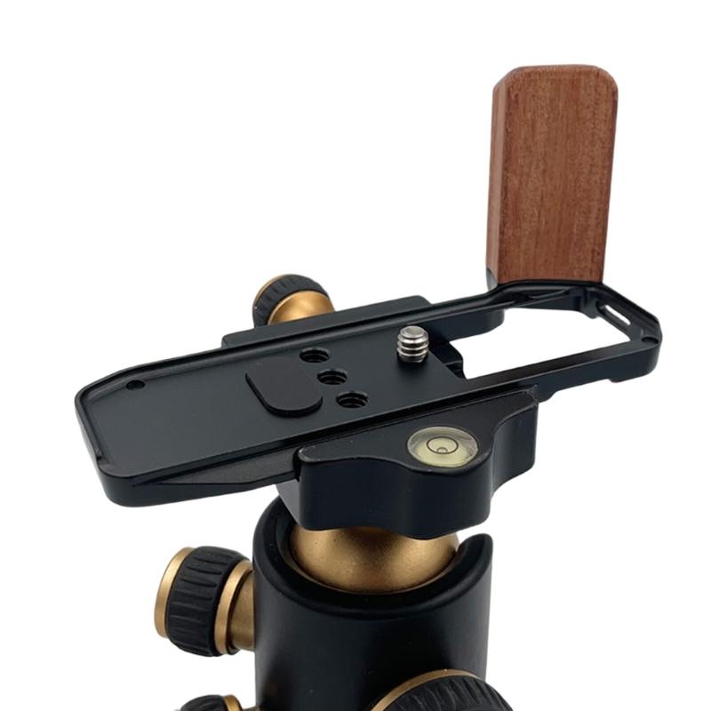 Camera Hand Grip With Wooden Handle Arca Swisses Mount Tripods Compatibility for XM5 Easy Battery Access