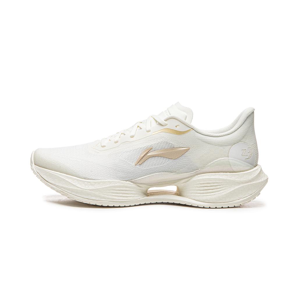 Li Ning Super Light 23 Cushioning Slip Resistant Abrasion Resistant Breathable Low top Running Shoes Women's Ivory ARBW018-4