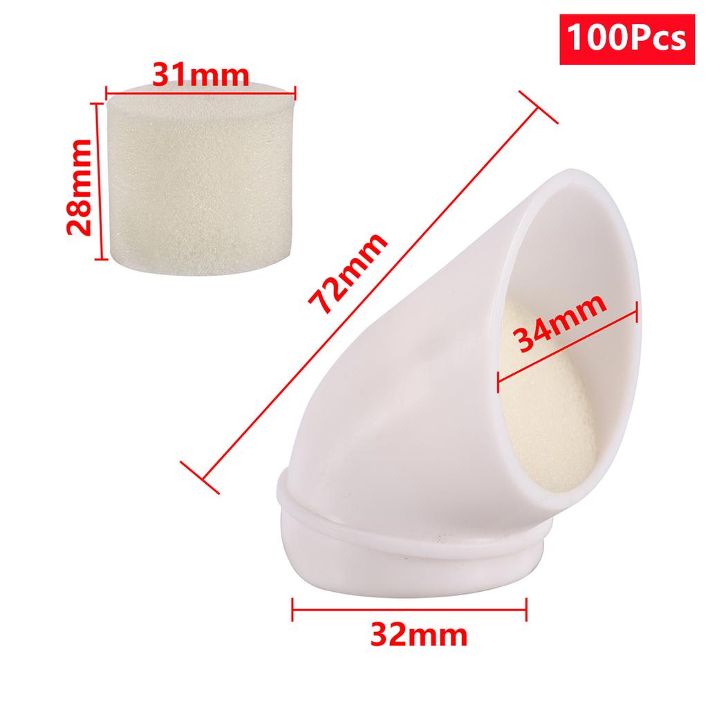 Pipe Fixed Planting Cup and Sponge Hydroponic Flowers Vegetables Nurturing Soilless Culture Planting Pot DIY Planting 10/100Pcs