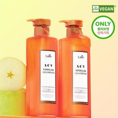 Lador Veganes Apfelessig Shampoo Doppelpack (430 ml + 430 ml)