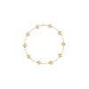 Four-Leaf Clover & Ten-Flower Necklace - Double-Sided 18K Gold Plated with Mother-of-Pearl, Cross-Border Popular OL Style