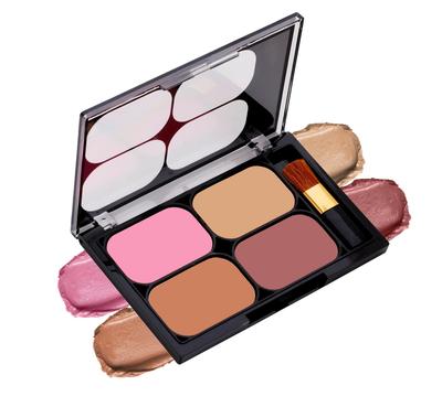 Colors Queen Blush and Highlighter Palette for Face Makeup | Matte Finish, Highly Pigmented & Lightweight Silky Smooth Texture | Blusher and Highli