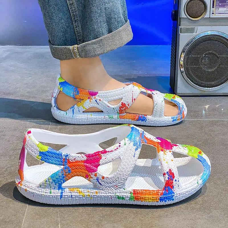 

Fashion Sports Shoes for Men Clearance Sale Non-slip Big Size Eva Luxury Designer Adult Descount Outdoor New Fashion Pvc H Man Sandals 44-45