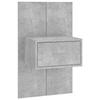 VidaXL Headboard with Cabinets Concrete Grey Engineered Wood 3115751