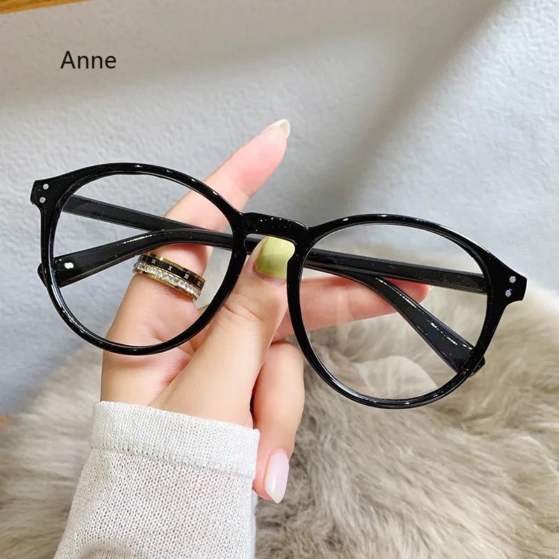 Women Ladies Fashion Round Myopia Glasses High Definition Transparent Eyeglasses Luxury Vintage Minus Diopter Near Sight Eyewear