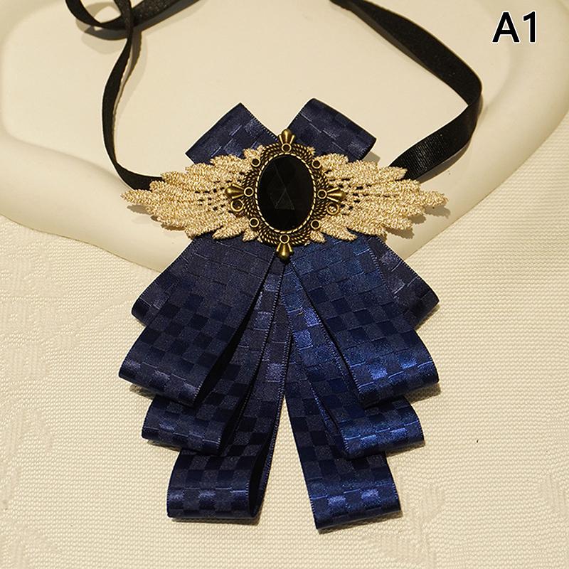 

Luxury Men Bowtie Multi-layer Rhinestone Ribbon Bow Tie Neckties Men s Clothing Shirt Collar Groom Wedding Party Decor