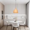 Hanging Ceiling Lamp Bamboo Boho Rattan Wood Loft
