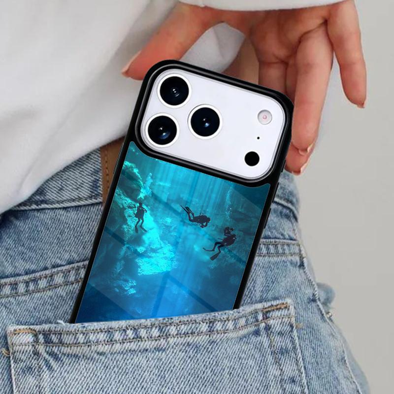Scuba Diver Diving Phone Case for iPhone 17ProMax 12 13 14 15 16e 17 Pro Max Plus Air Cover