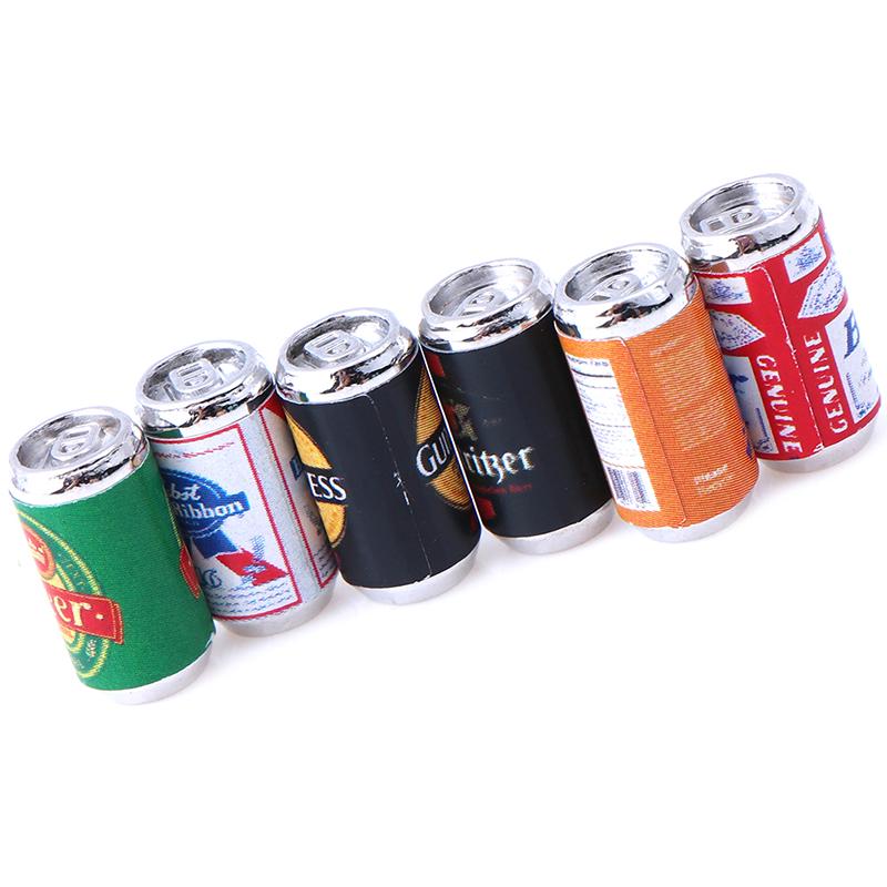 Creative Diy Accessories Doll House Food Play Mini Beer Can Bar Beach Scene Model