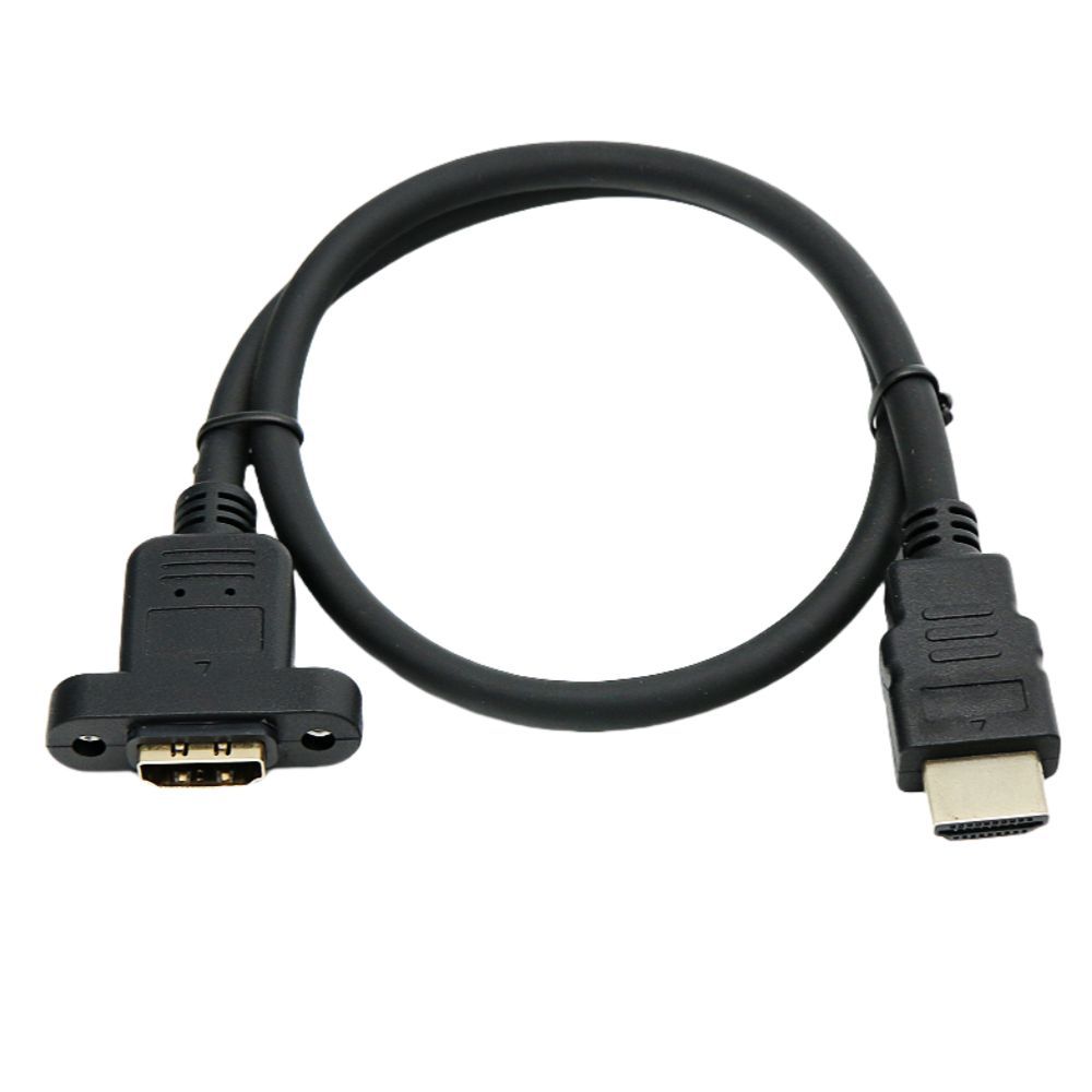 HDMI-kompatibles 1.4 Stecker auf Buchse Verlängerungskabel Mit Schraub-Panelmontage 4K@30Hz 1080P@60Hz High Speed 3D UHD Kabel Für Monitor TV Projektor