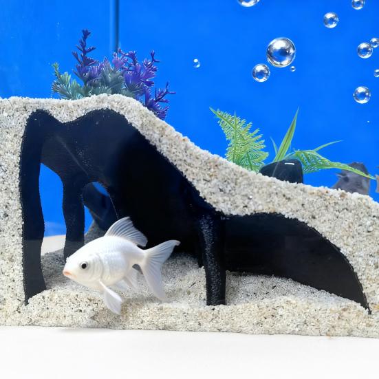 Rohová jeskyně do akvária Mangrovník Úkryt pro ryby pod štěrkem Jeskyně Dekorace do akvária Úkryt pro domácí mazlíčky pro ryby Krevety Sumce Sekavce Kuhli