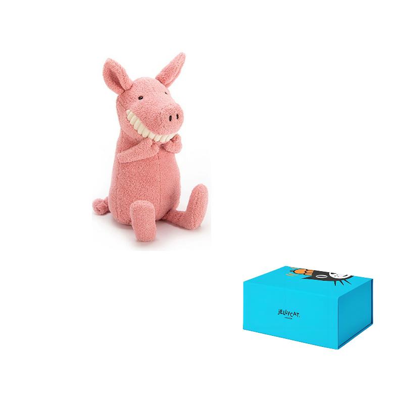 

JELLYCAT Toothy Pig Toothy Pig Pacifying Pink Doll Plush Doll 36cm Height Medium Size 36cm розовый