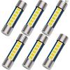 28mm 29mm Festoon LED Car Bulb, 1.15in 6PCS 29mm 6SMD 2835 Chips LED Bulb