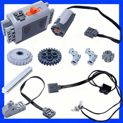 Non-Toxic Motor Set 8293 Pf Model Power Functions Technical Parts Building Blocks Compatible Moc High-Tech Diy Bricks Motor Battery Boxs