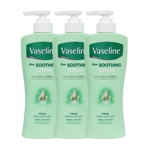 Vaseline Aloe Soothing Lotion 450ml x3