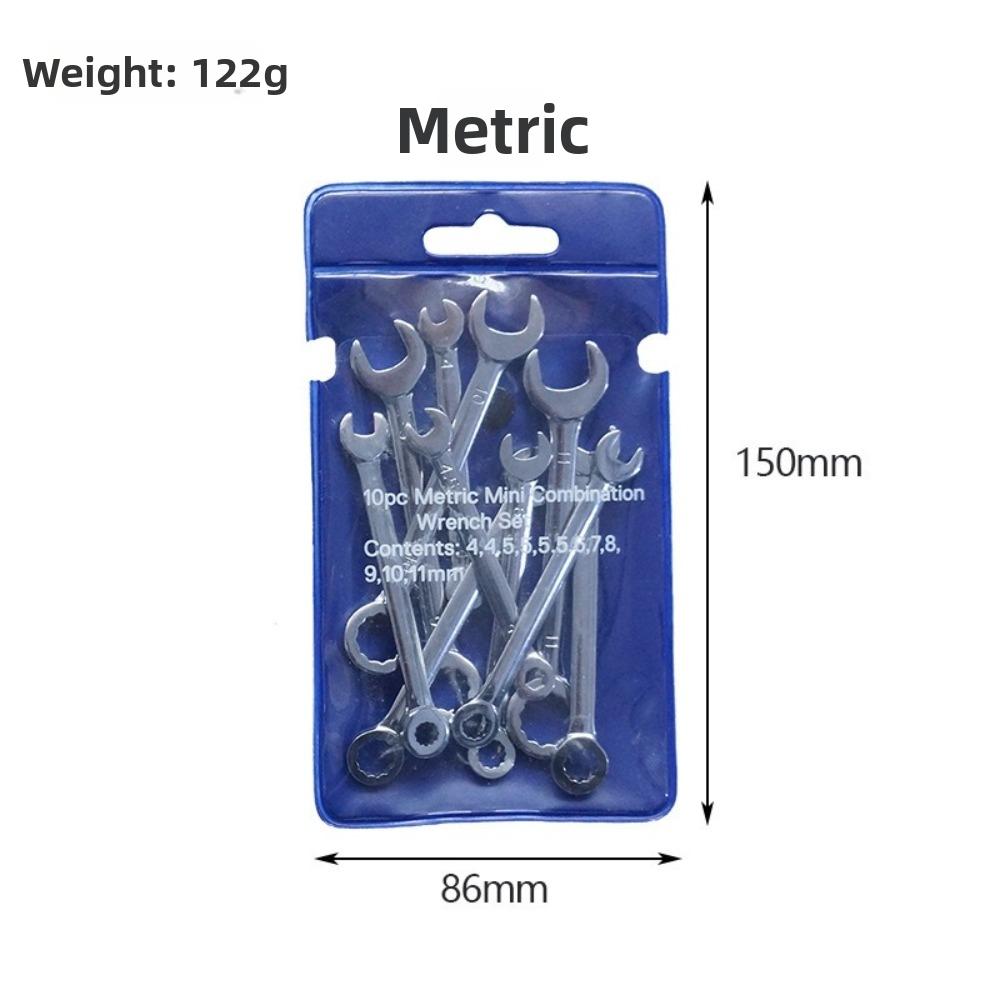 4-11mm Range Ratchet Wrench Set Metric/Imperial Combination Spanner Set For Precision Repair Work