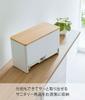 Yamazaki Jitsugyo (Yamazaki) Sorting Sanitary Storage Holder Natural Approximately W26.2 X D11.7 X H16.6cm RIN Stylishly Stores Easy To Take Out with