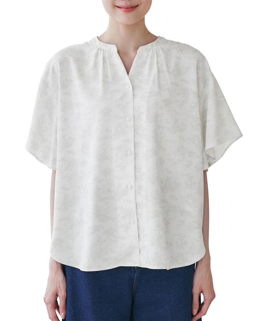 ROPE PICNIC French Skipper Blouse Natural Women's GDH15250, (17)