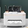 Nordic Style Tissue Box Napkin Mobile Phone Holder Remote Control Storage Desk Organizer Office Multifunctional Sundries Storage