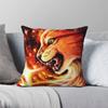 Warrior Cats Feuerstern Quadratischer Kissenbezug Polyester Leinen Samt Muster Reißverschluss Dekor Kissenbezug Heimkissenbezug