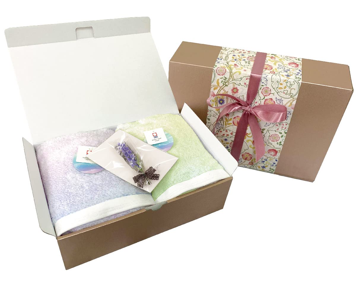 

Сертифицированный оригинальный подарочный набор полотенец Имабари, завернутое банное полотенце, сделано в Японии, 60 х 120 см, хлопок, подарочная коробка с оберточной бумагой и мини-букетом в комплекте