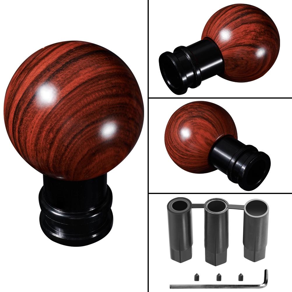 Wood Grain Manual Car Shift Gear Knob Gearstick Lever Shifter Handle Ball Auto Parts Replacement Car Accessories