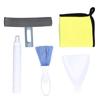 Car Cleaning Kit Multipurpose Portable Automobile Interior Wash Cloth Brush for Seats Windshield