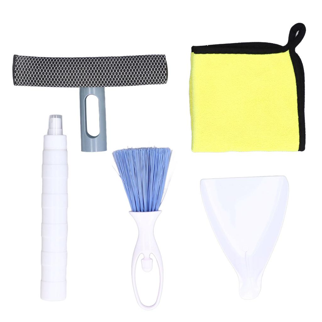 Car Cleaning Kit Multipurpose Portable Automobile Interior Wash Cloth Brush for Seats Windshield