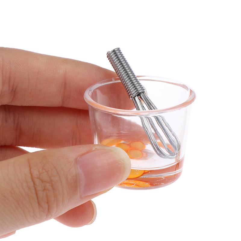 1:12 Doll House Miniature Flour Salt Bag Egg Beater Rolling Pin Model Accessories