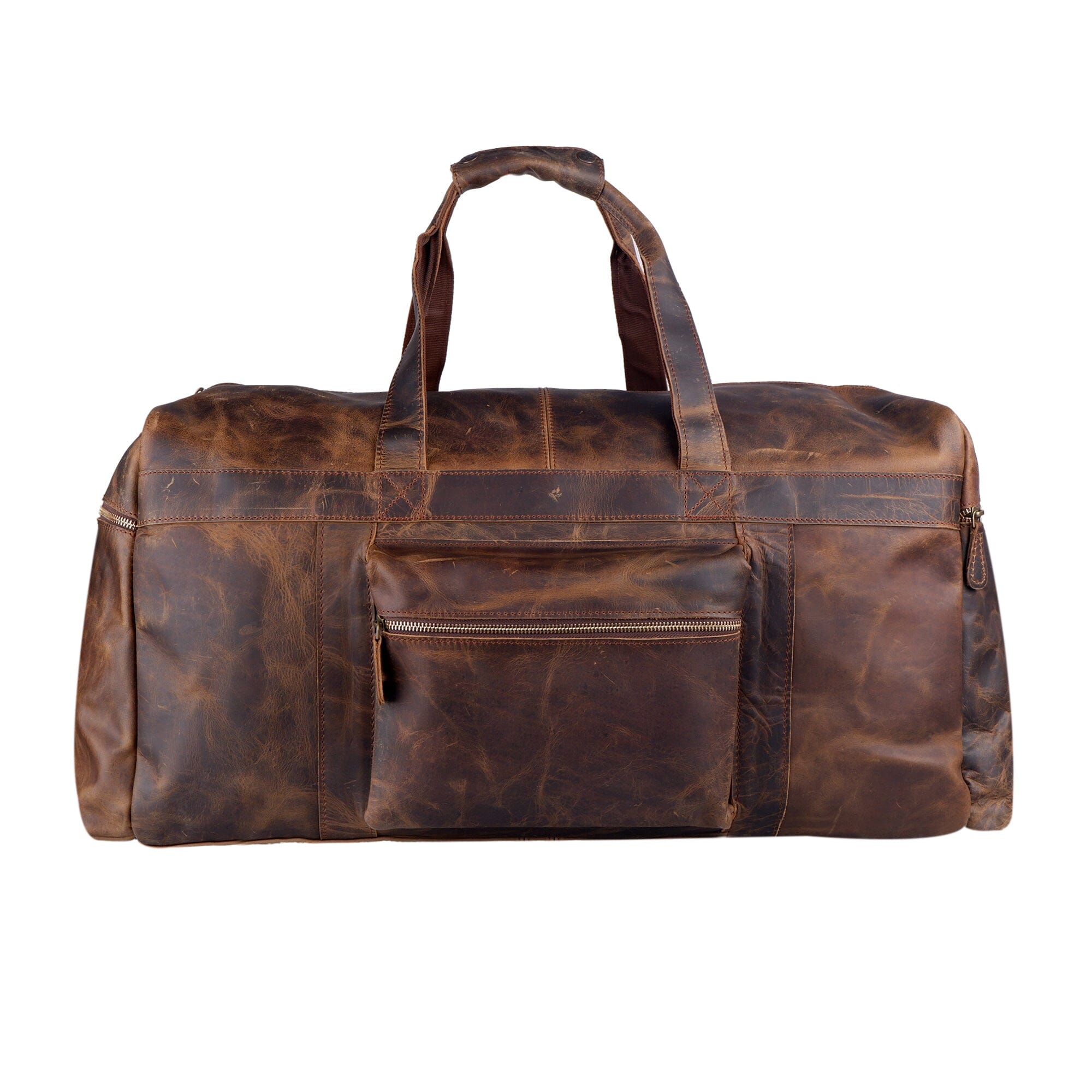 

MaheTri Henderson Textured Duffel Premium Leather Travel Duffel Bag with Spacious Main Compartment & Adjustable Shoulder Strap for Men & Women 24 Inch