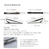 Tie Clip Set of Made in Black Silver [TVRT] 2, Men's, Japan, (Satin-Geometric)