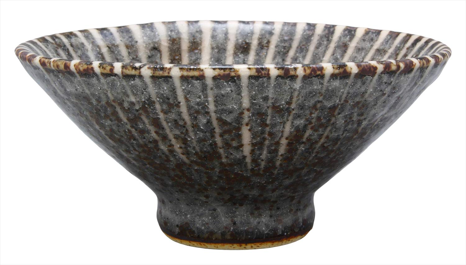 

Mino ware rice tea gray Shino made in Japan Miura Shigehisa high-footed bowl, bowl, Tokusa, 060-0012