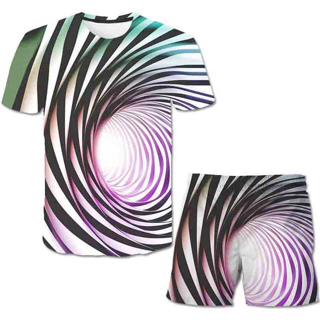 

Детская одежда для мальчиков 1–14 лет, комплекты футболок с рисунком аниме, свитшот с короткими рукавами и круглым вырезом с рисунком аниме Vortex, комплекты для девочек 160